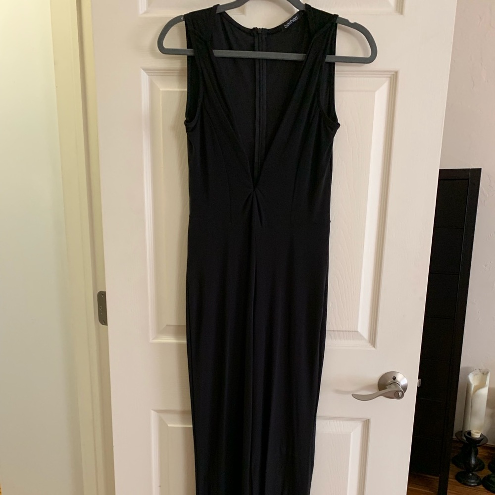 Boohoo low cut jumpsuit
